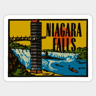 Vintage Niagara Falls Decal Sticker